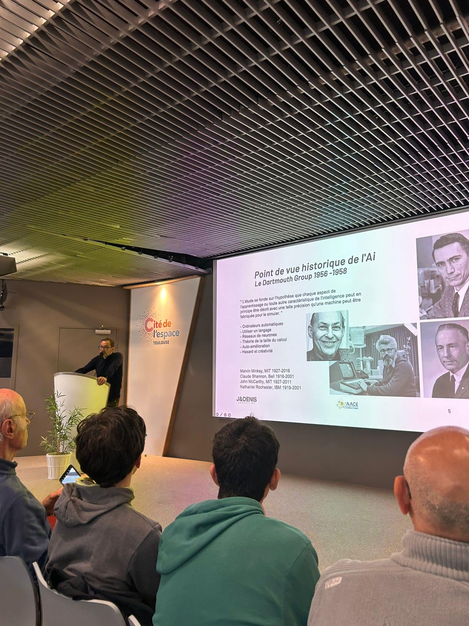 Jérôme Denis conférence intelligence artificielle Cité de l'espace Toulouse AACE